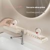 Suction cup storage rack (2 white + 2 pink)