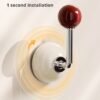 Suction Cup Door Hook Side Hat Rack Wardrobe Dormitory Bathroom Entrance Hall Hat Storage Bedroom Suction Cup Hook (PACK OF 8)