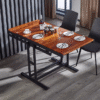 Minimalist home dining table, transformable table, multifunctional folding table, multi-tiered bookshelf, balcony storage rack, extendable rack