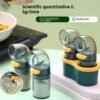 Quantitative Salt Container Seasoning Box Seasoning Canister New Sprinkle Control Kitchen Measuring Bottle Control High-end Salt Seasoning Bottle Convenient
